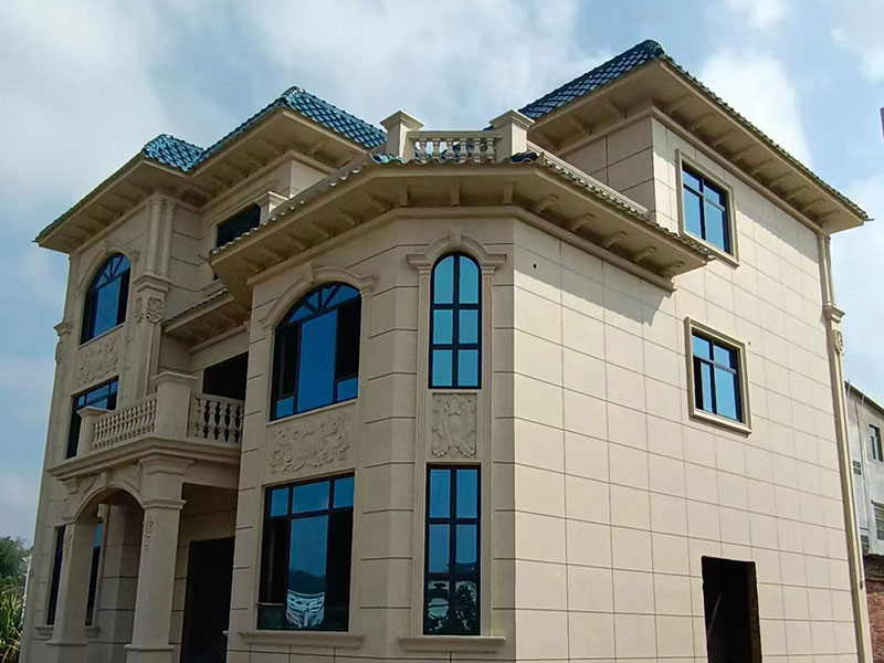 建筑外墻+真石漆